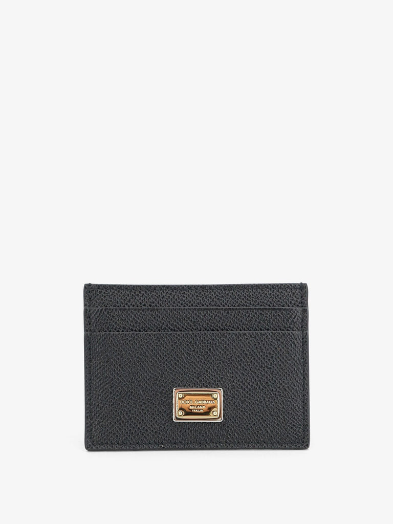 Hammered leather card holder