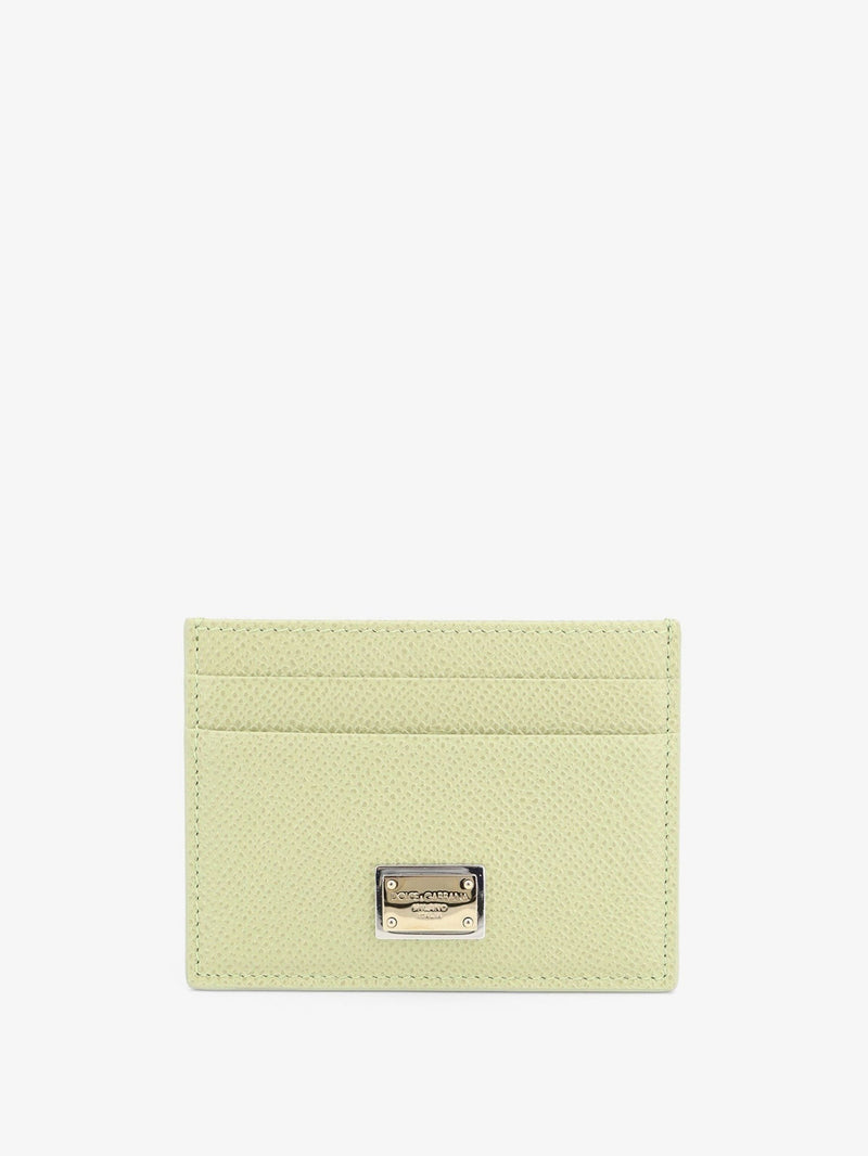 Hammered leather card holder