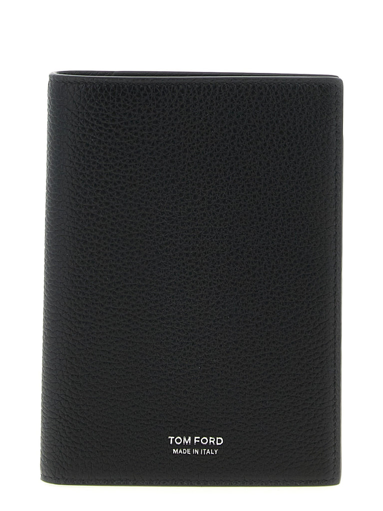 Hammered leather passport holder