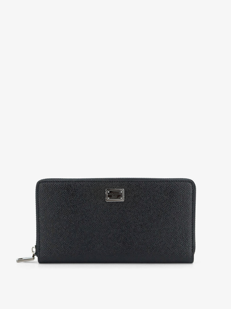 Hammered leather wallet