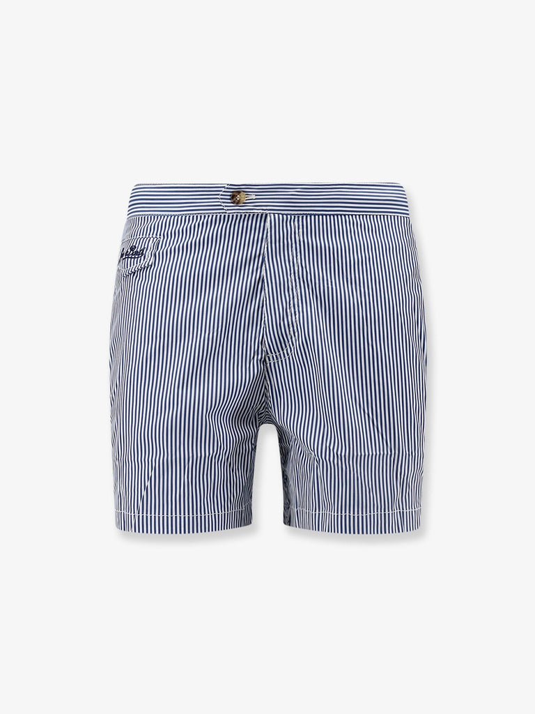 Harrys nylon swim shorts with striped print