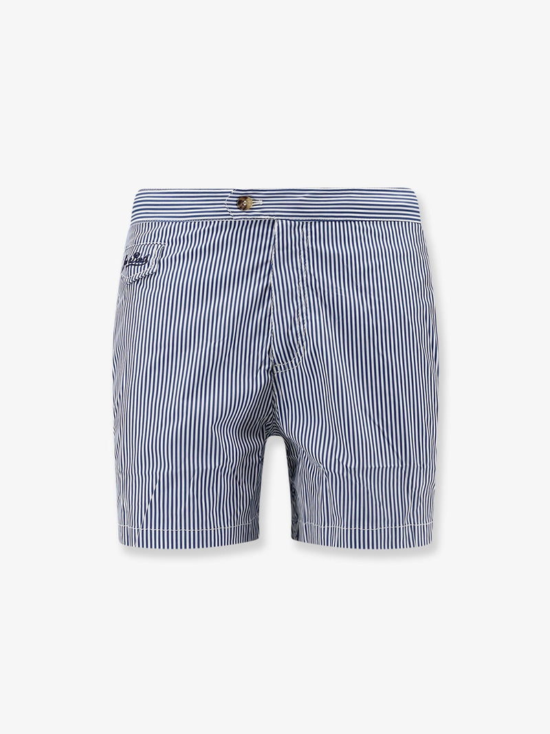 Harrys nylon swim shorts with striped print