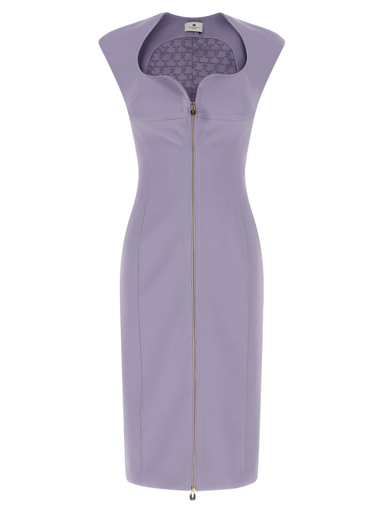 Heart-shaped neckline dress