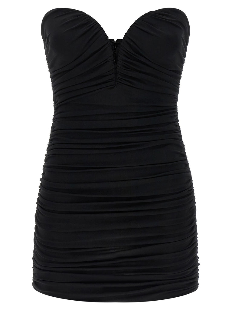 Heart-shaped neckline dress