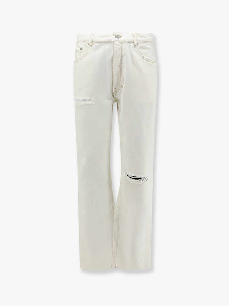 Heaton white denim jeans
