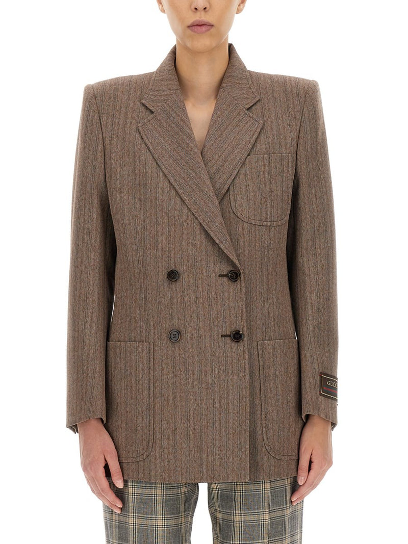 HERRINGBONE WOOL JACKET