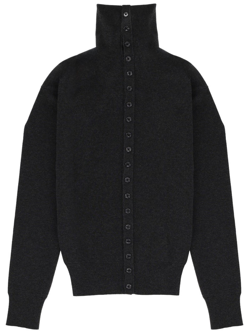 HIGH COLLAR CARDIGAN