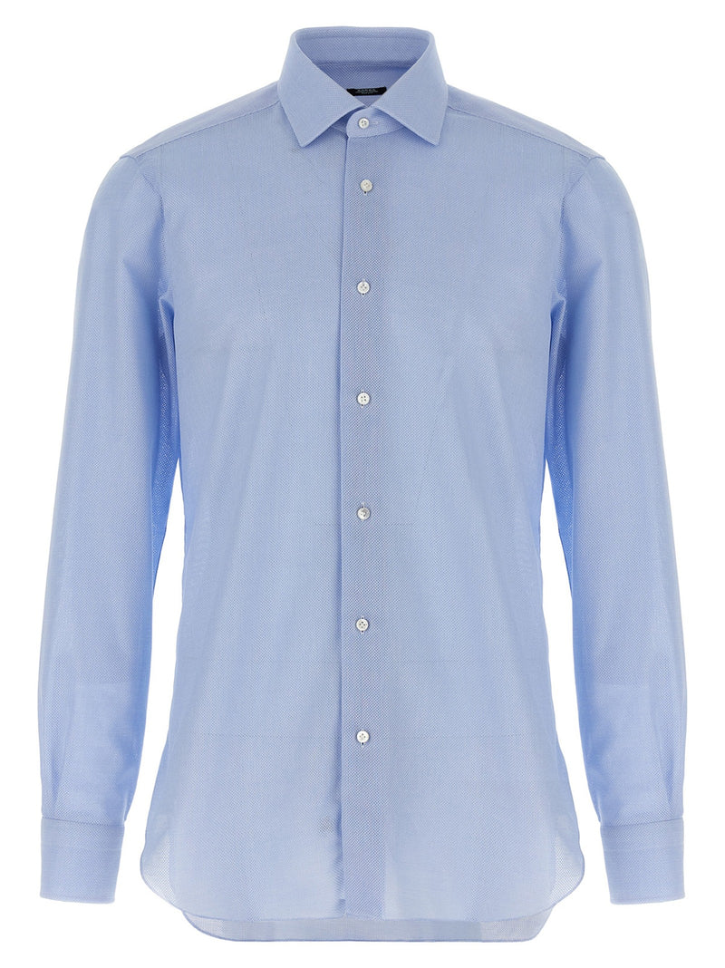 Honeycomb cotton shirt