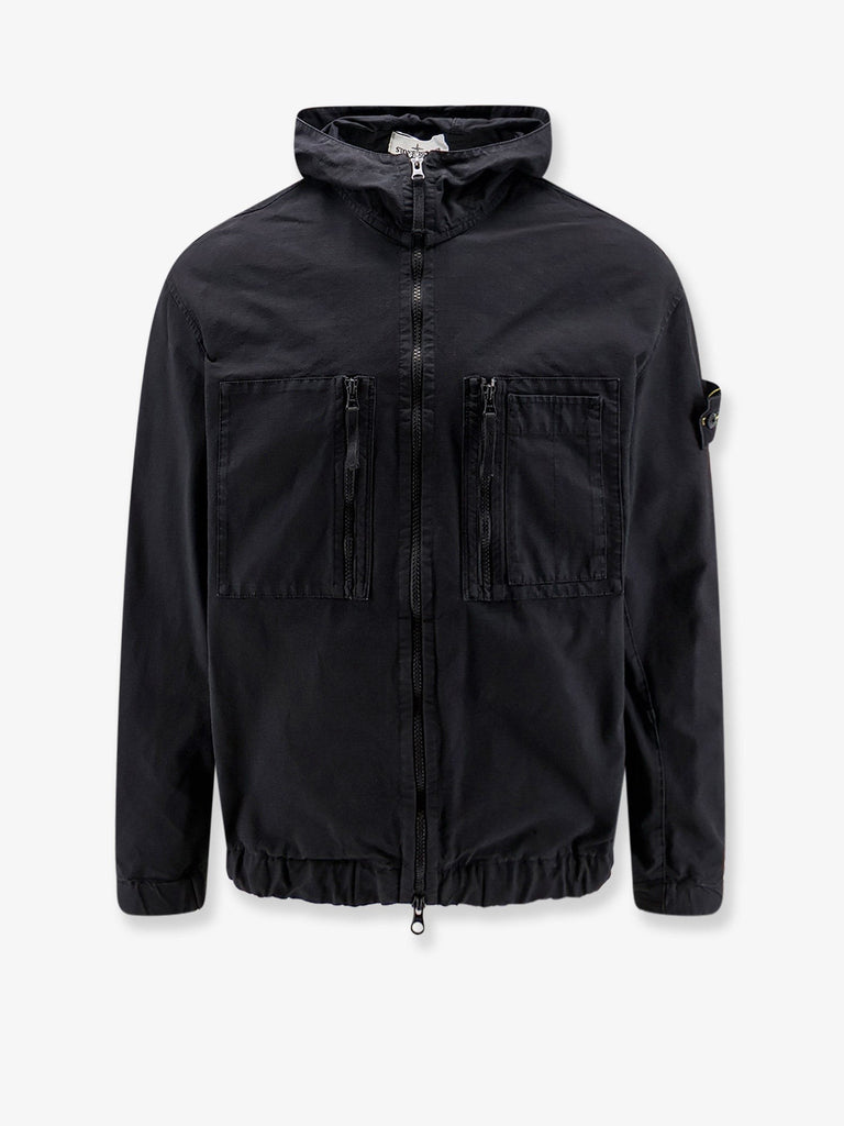 Hooded organic cotton jacket