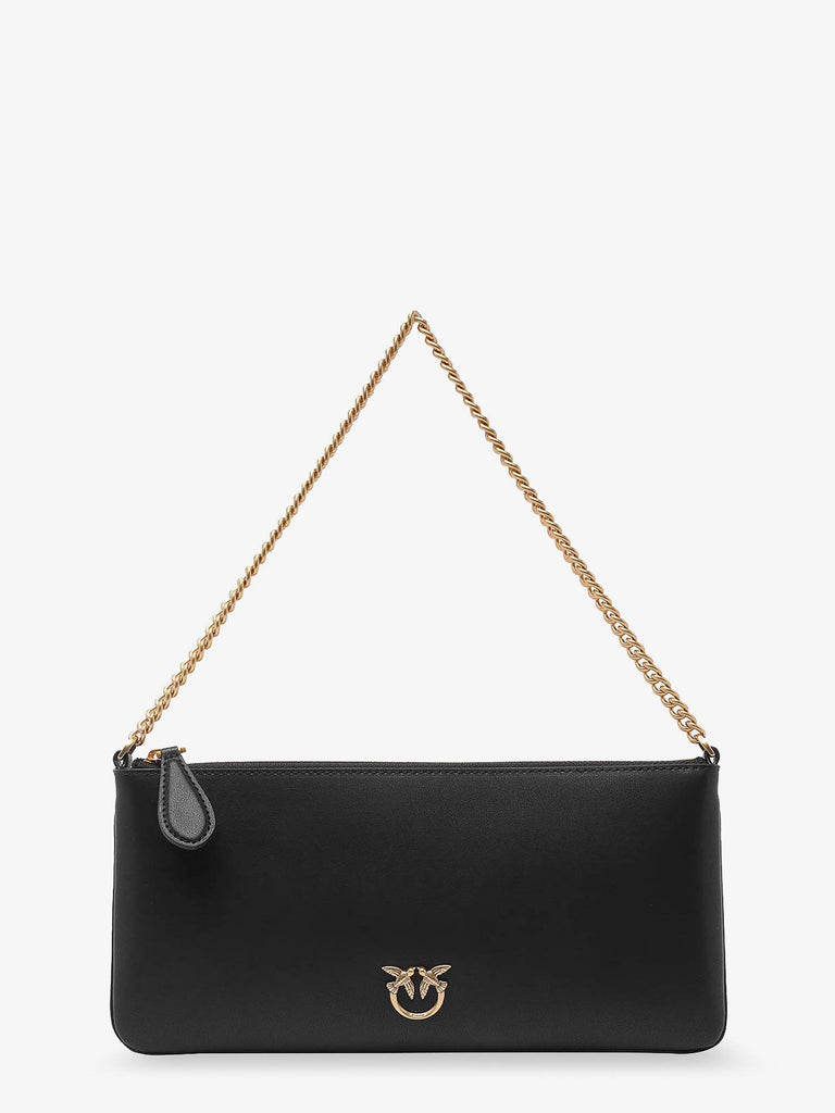 Horizontal Flat leather shoulder bag