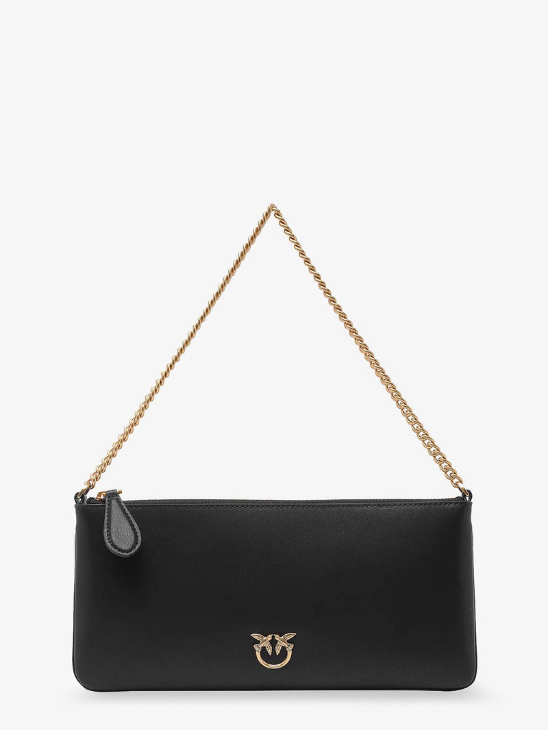 Horizontal Flat leather shoulder bag