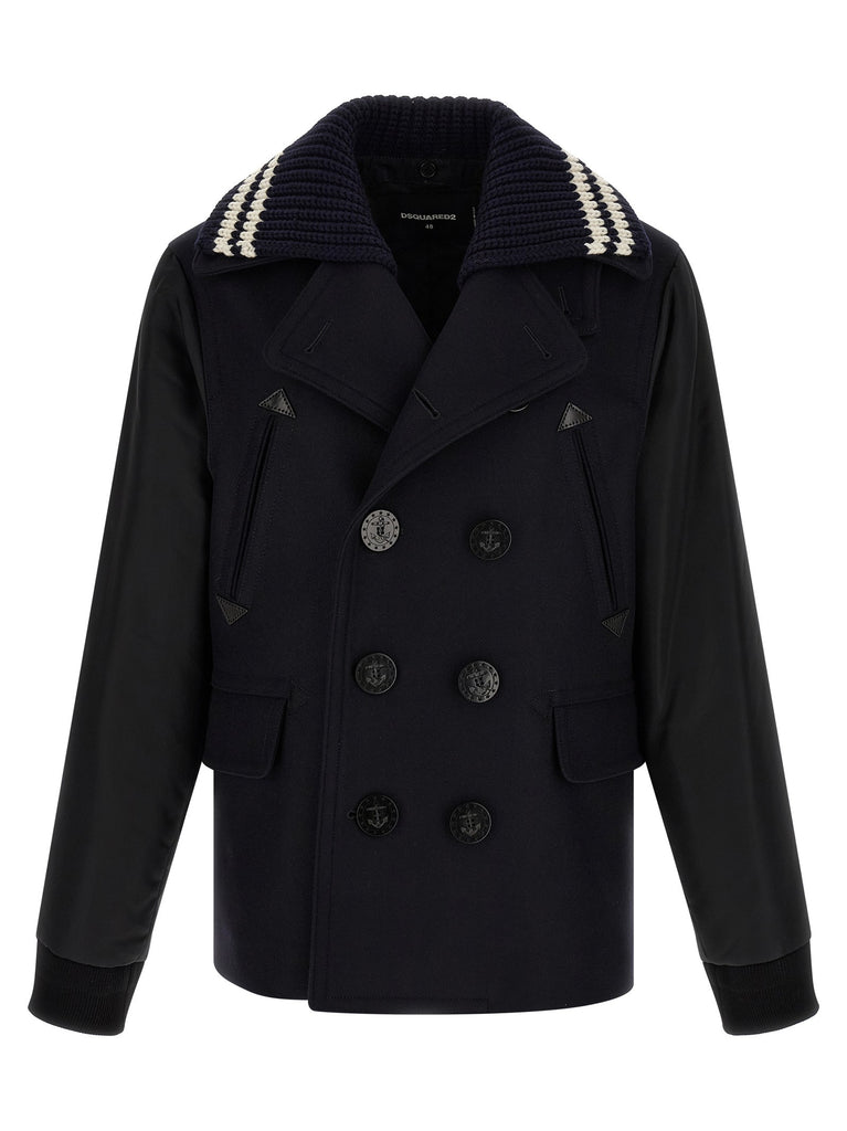 'Hybrid Peacoat' coat