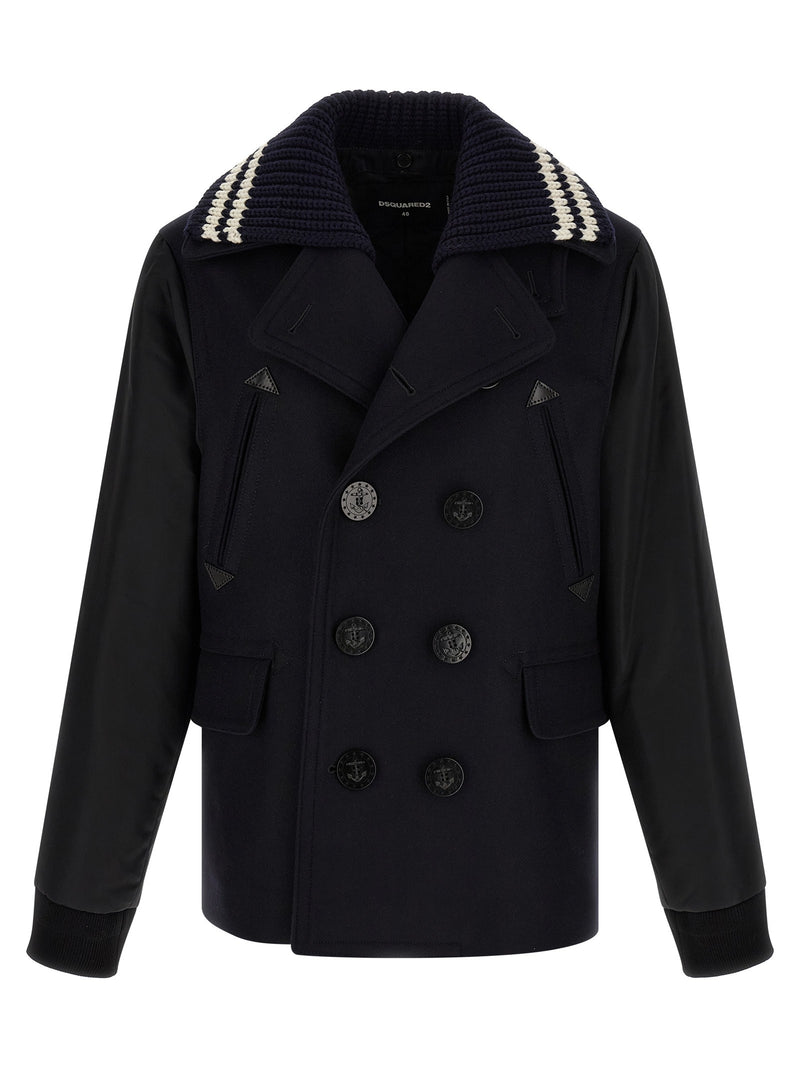 'Hybrid Peacoat' coat