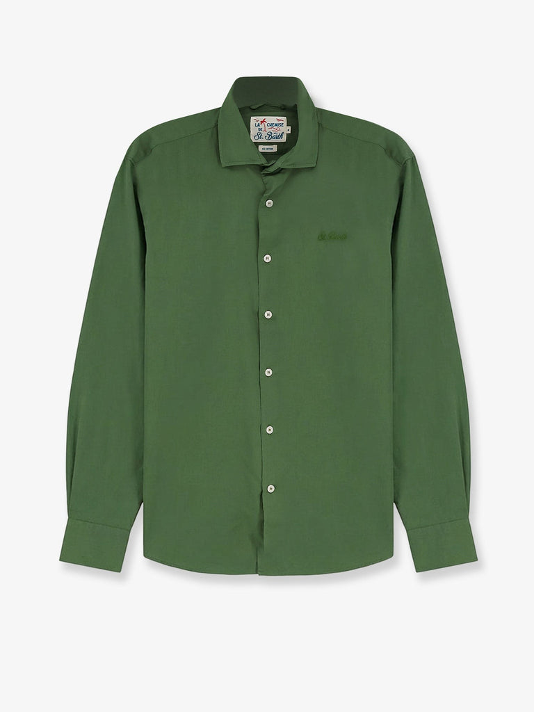 Ice cotton shirt with embroidered logo on the front