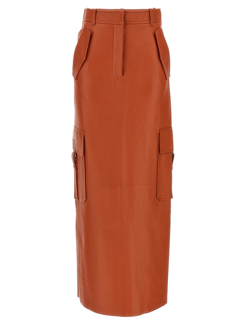'Illustration' midi skirt