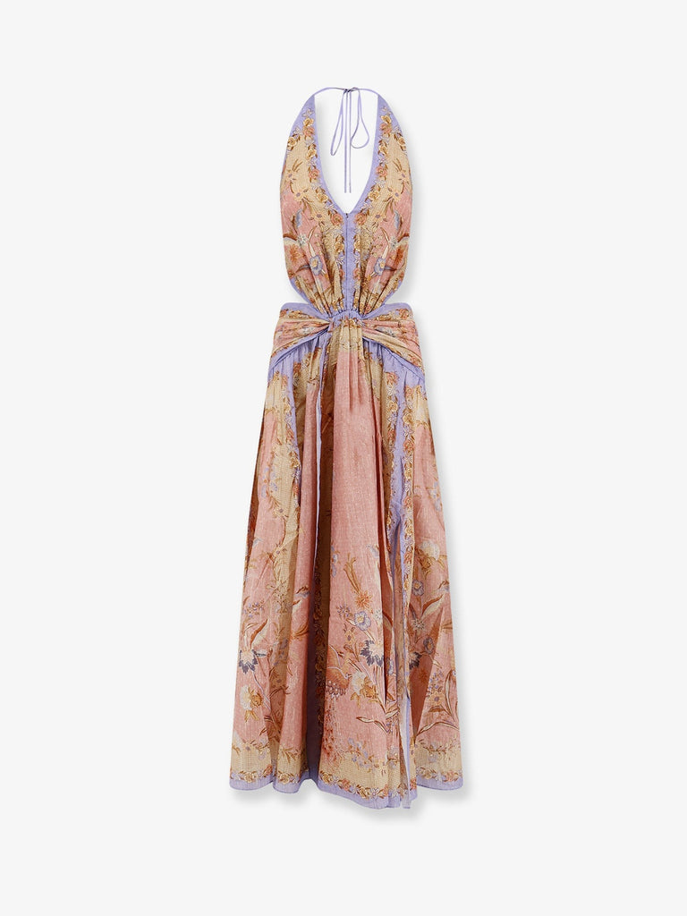 Indra cotton and silk long dress