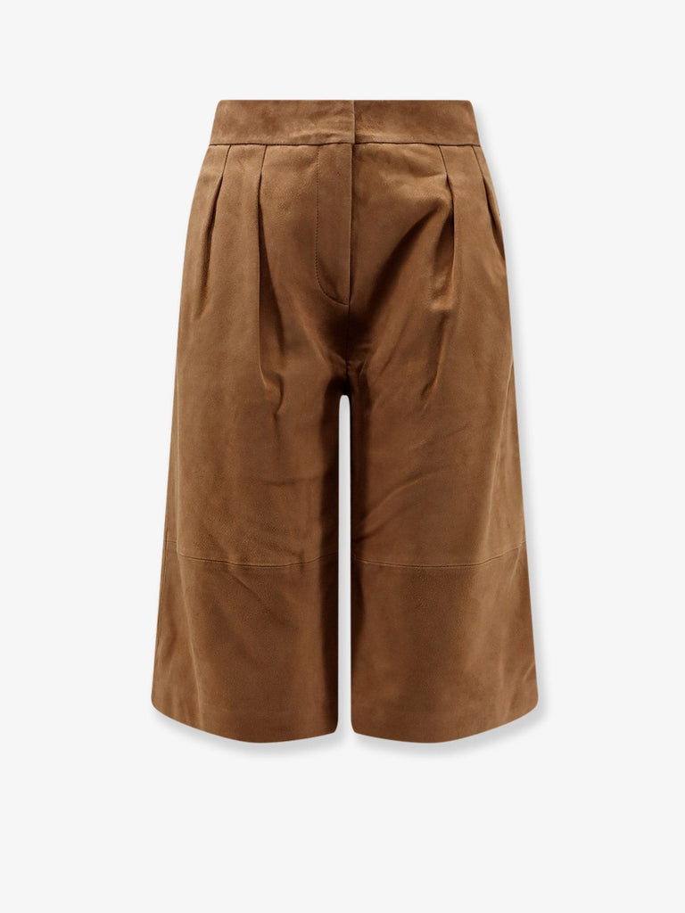 Inez suede bermuda shorts