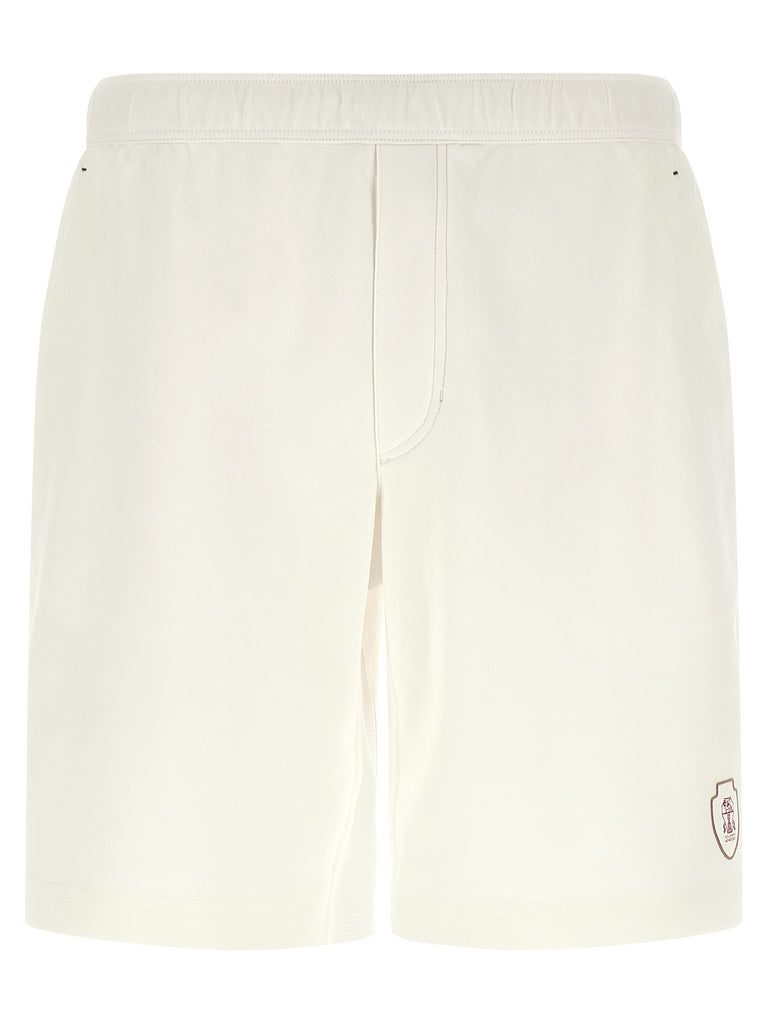 Interlock cotton bermuda shorts
