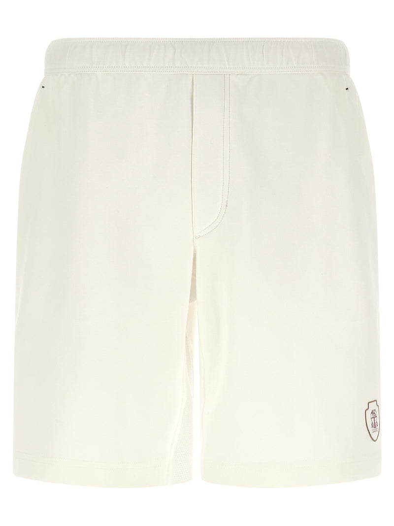 Interlock cotton bermuda shorts