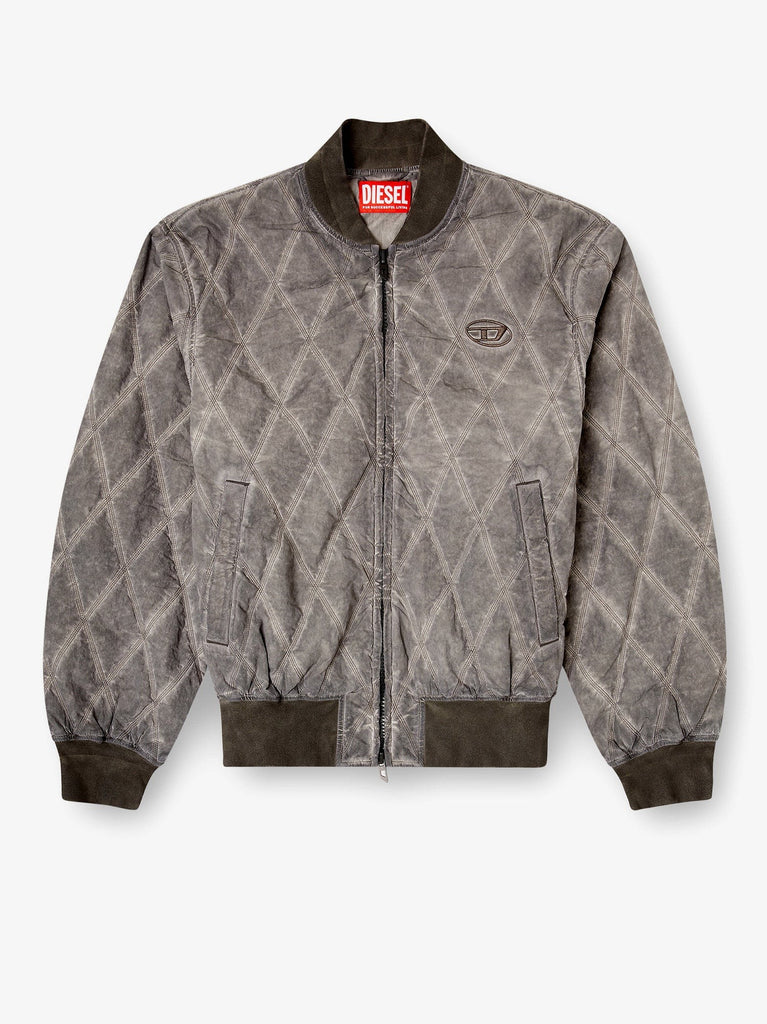 J-Type-Treat diamond-quilted cotton blend jacket