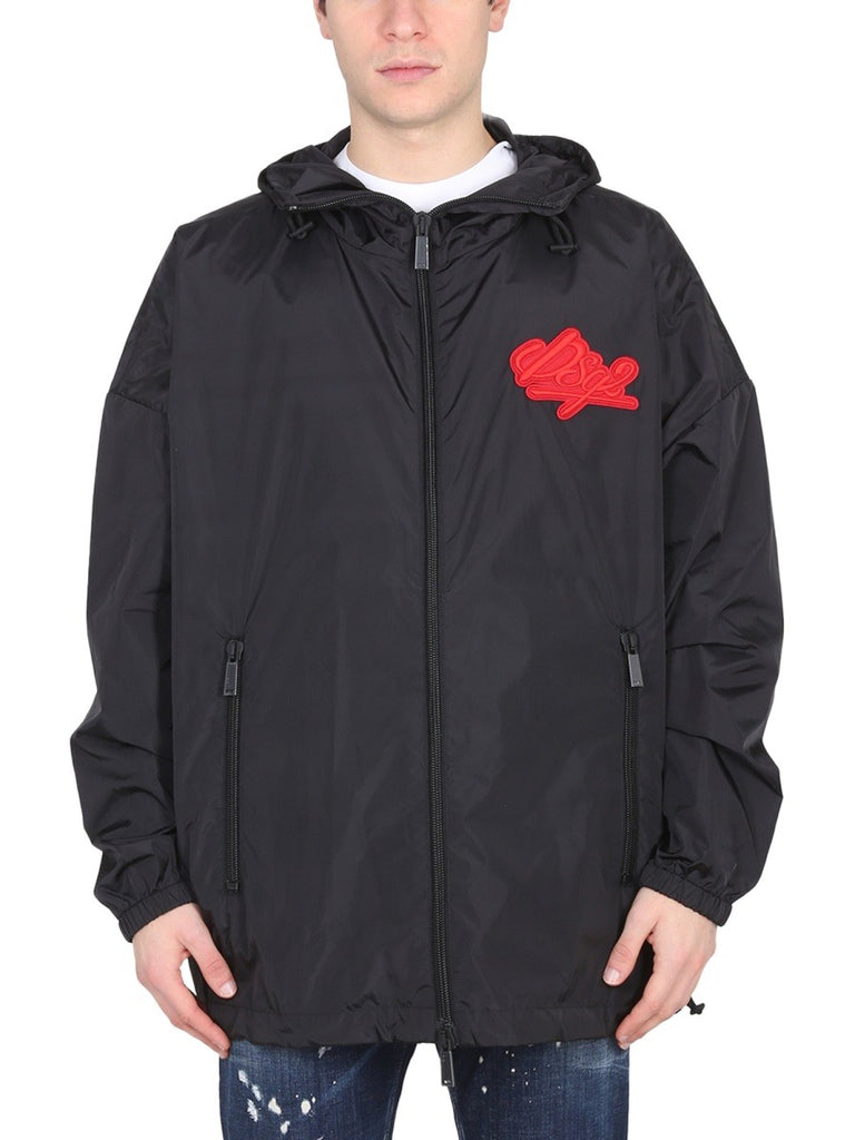 JACKET WITH LOGO PATCH