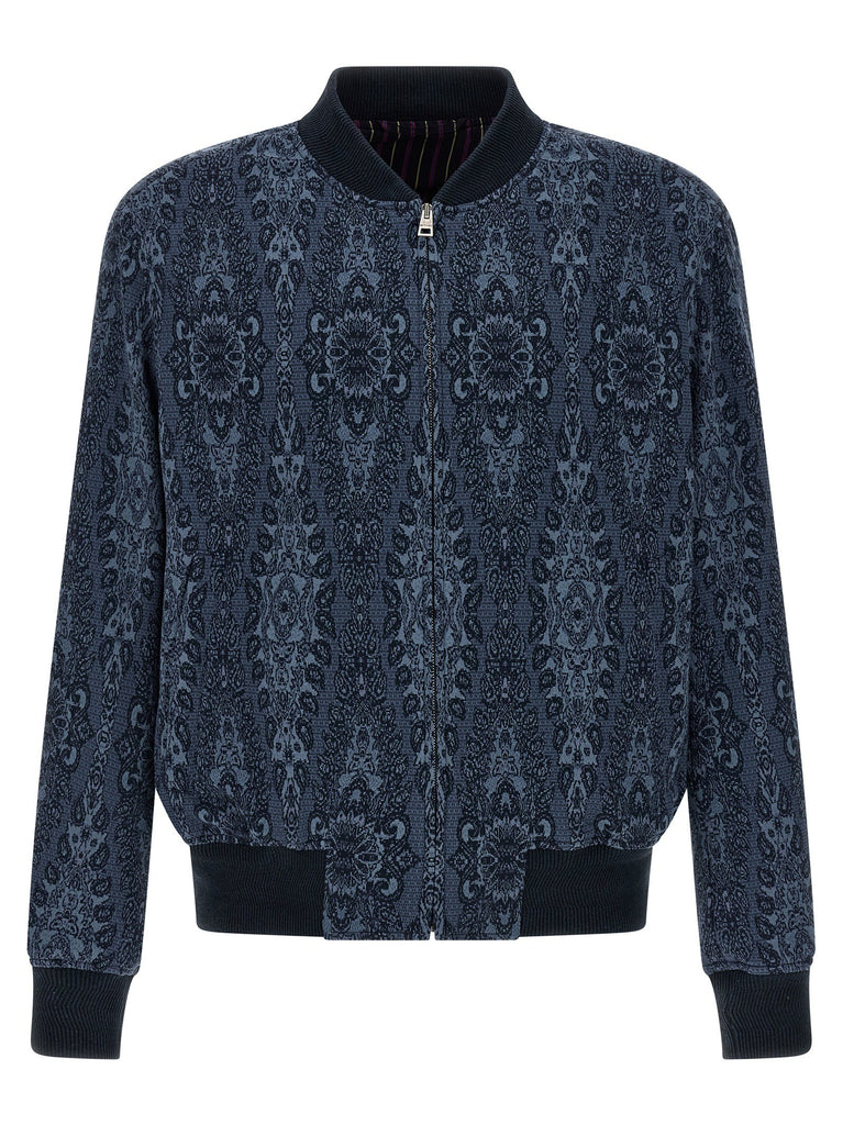 Jacquard bomber jacket