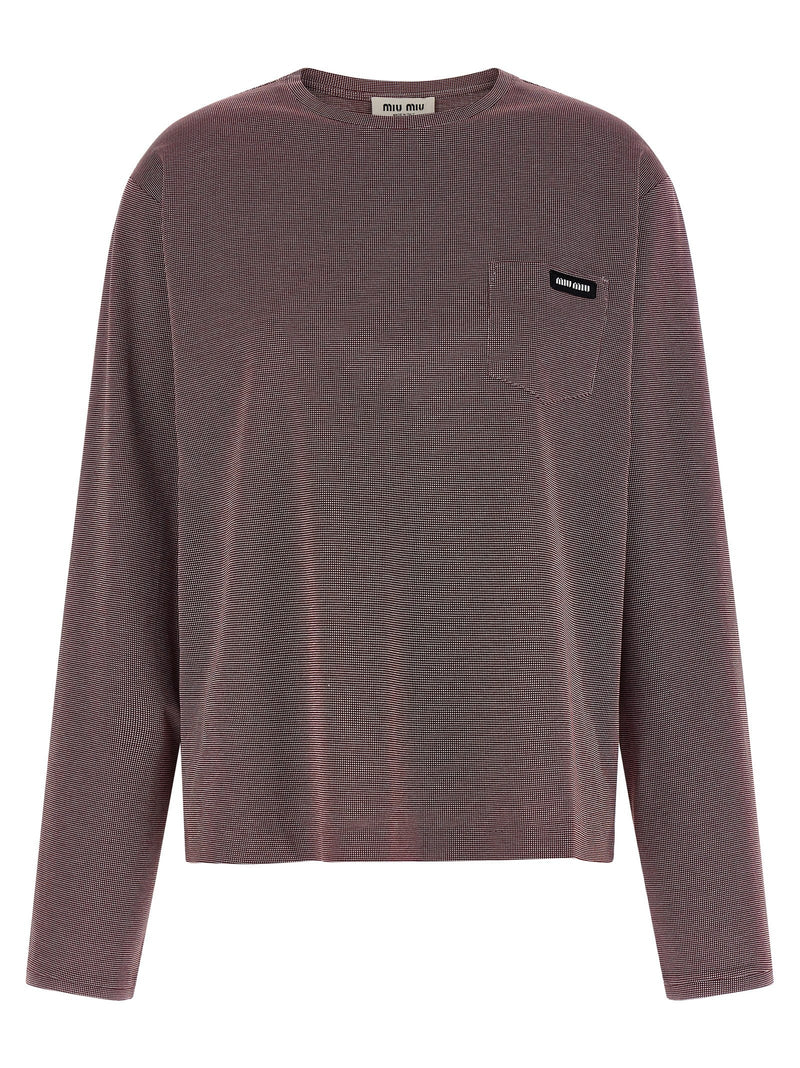 Jacquard jersey t-shirt