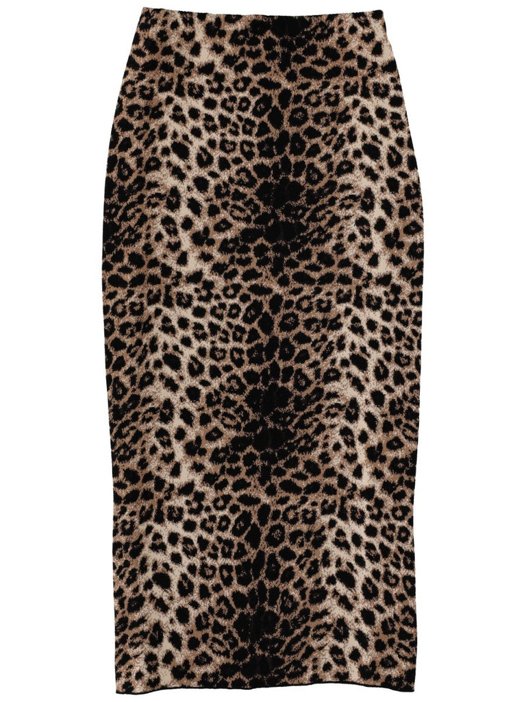 JACQUARD MIDI SKIRT