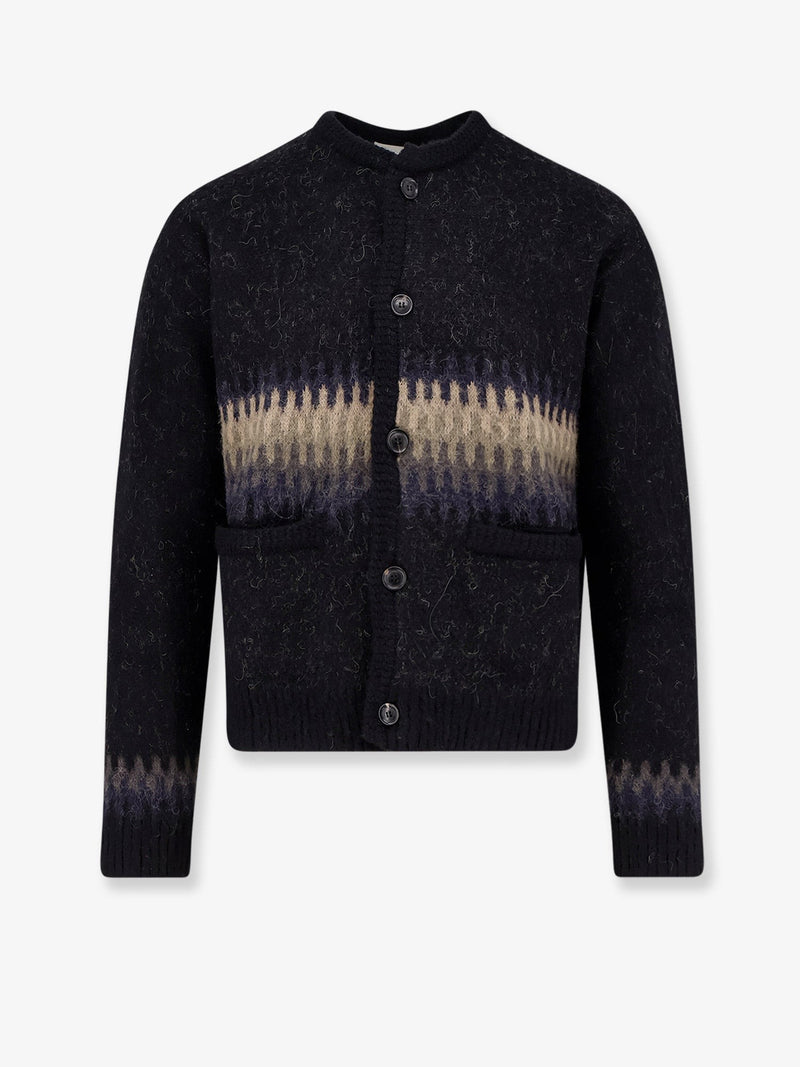 Jacquard Unisex alpaca cardigan