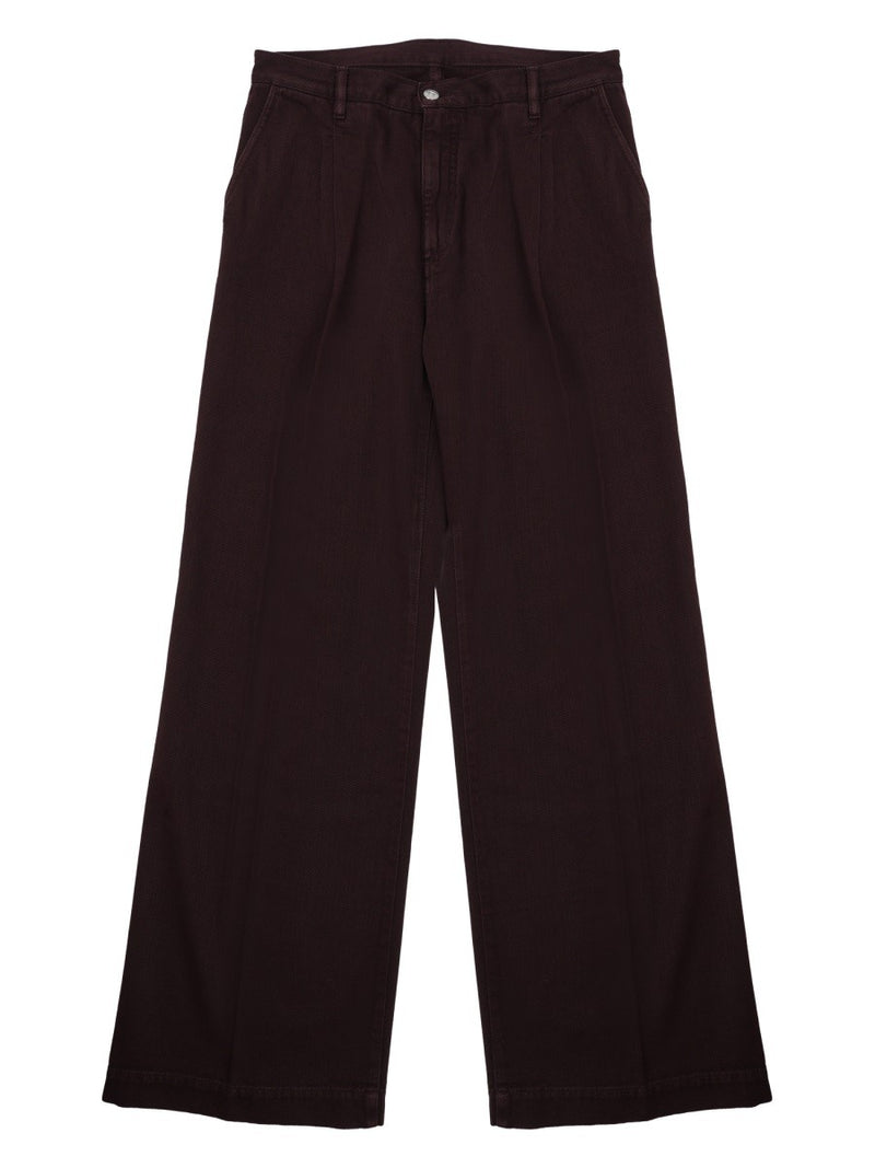 JEANS AMPIO IN COTONE
