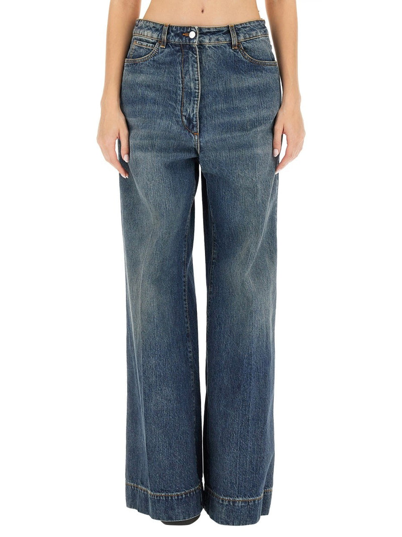 JEANS WITH EMBROIDERED PEGASUS