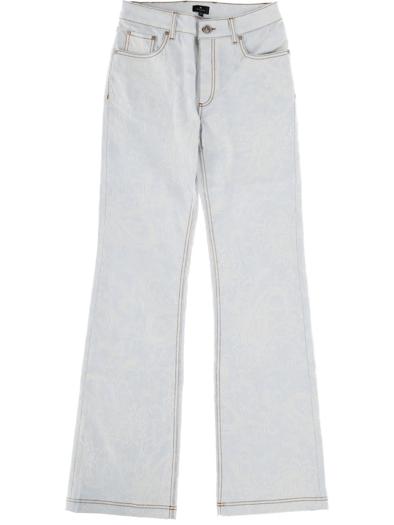 JEANS WITH PAISLEY PATTERN