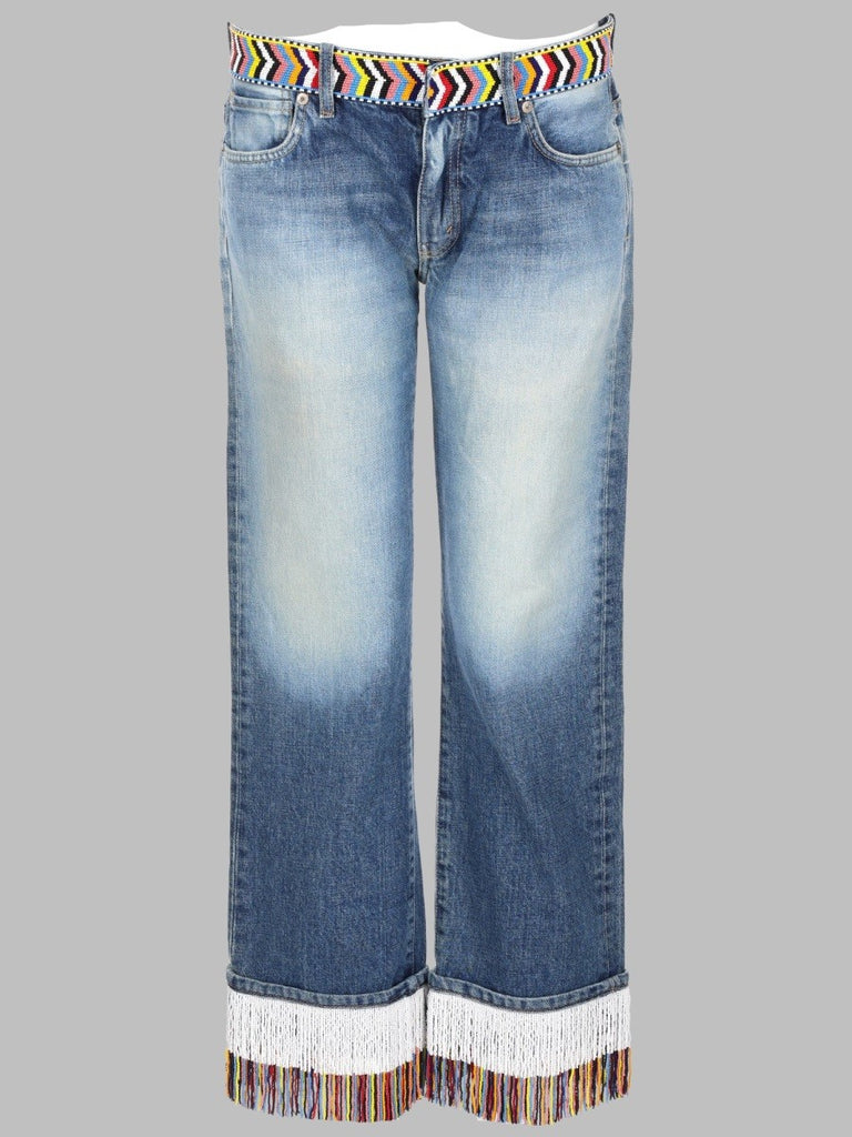 JEANS CON DECORAZIONE DI PERLINE
