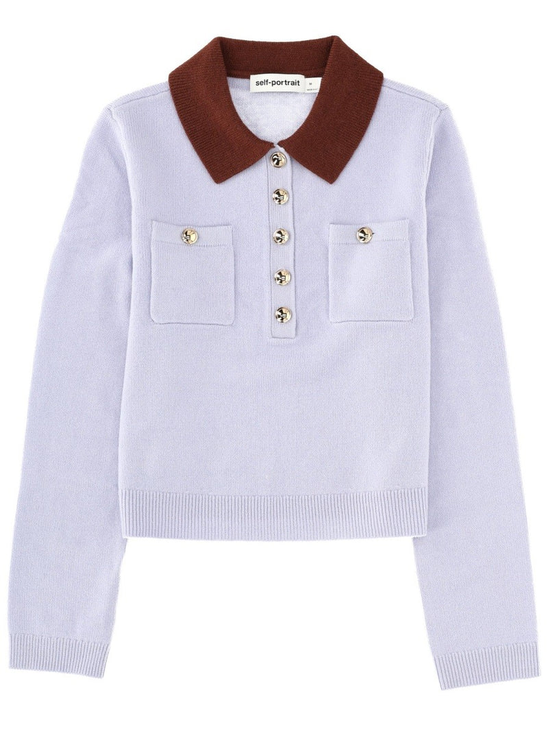 JERSEY WITH CONTRASTING COLLAR