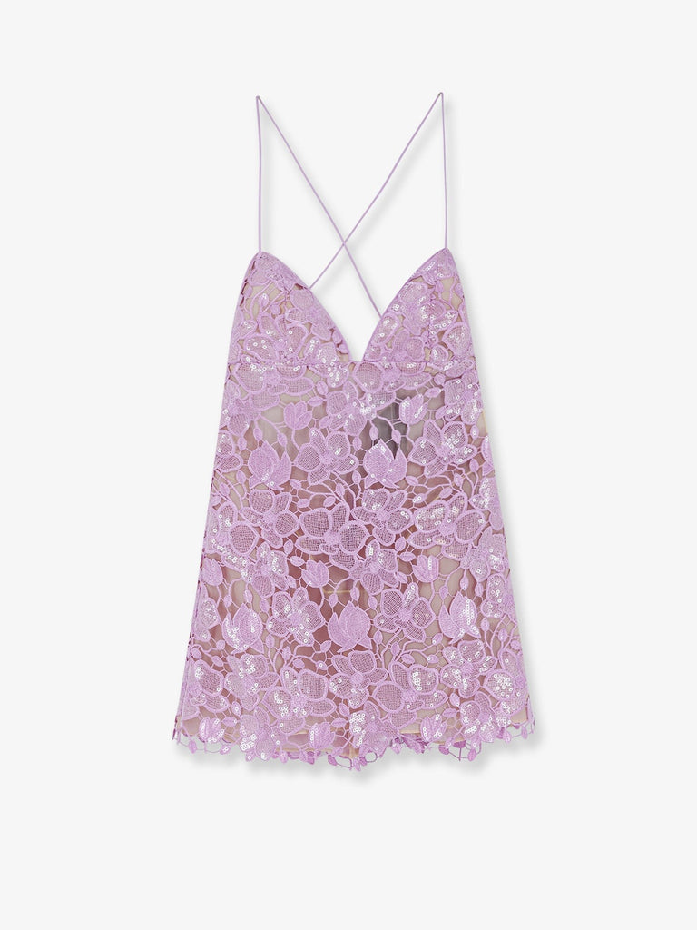 Kamala short dress with all-over sequin detail