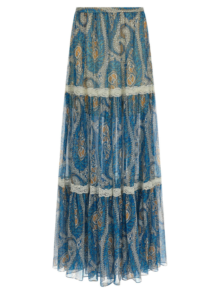 Lace insert skirt