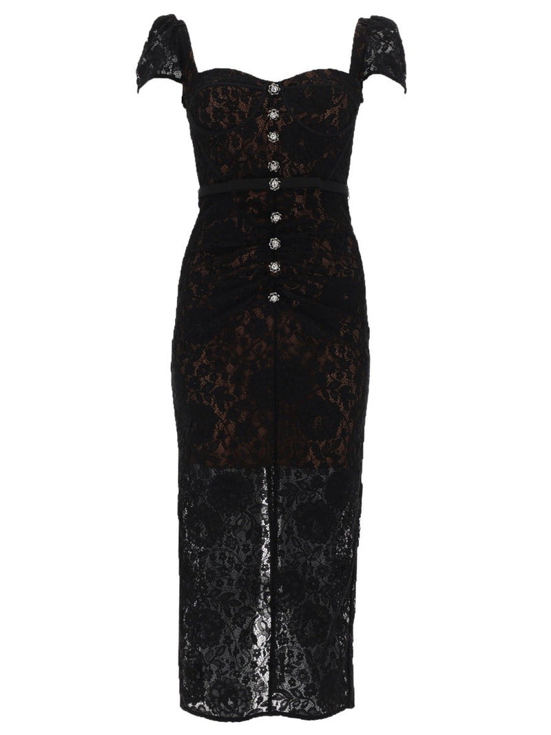 LACE MIDI DRESS
