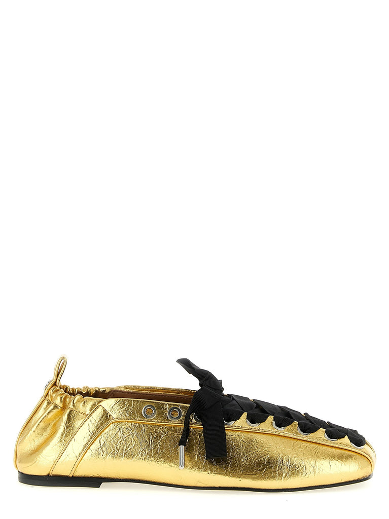 'Lace-Up' ballet flats