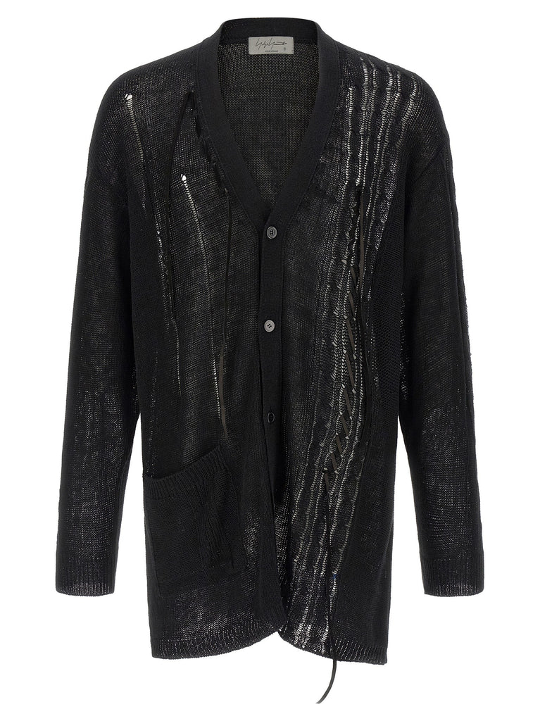 Lace up cardigan
