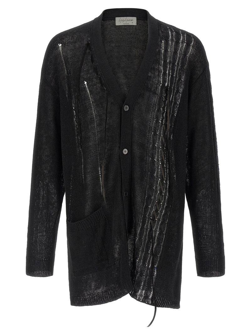 Lace up cardigan