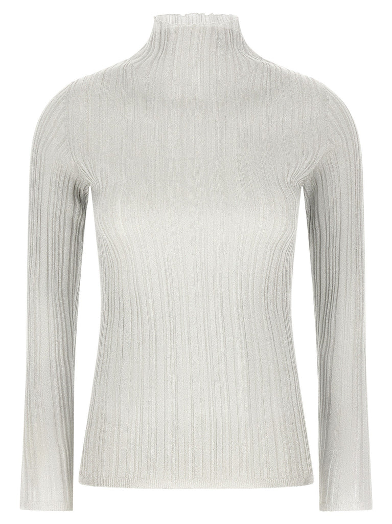 Lamé thread sweater