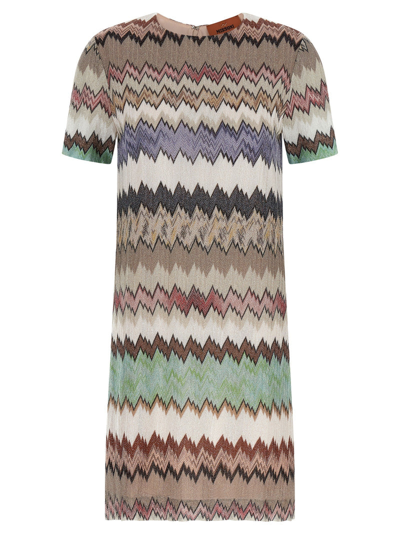 Lamé viscose dress