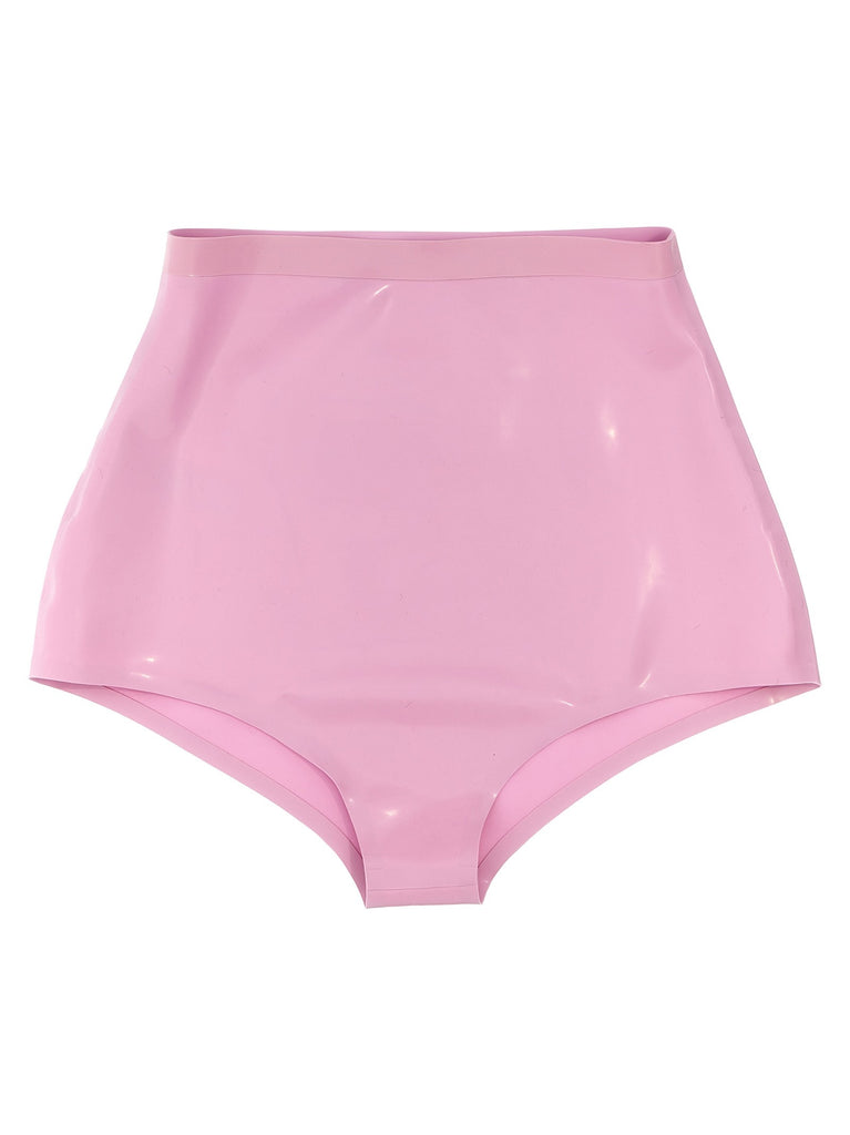 Latex high waist briefs