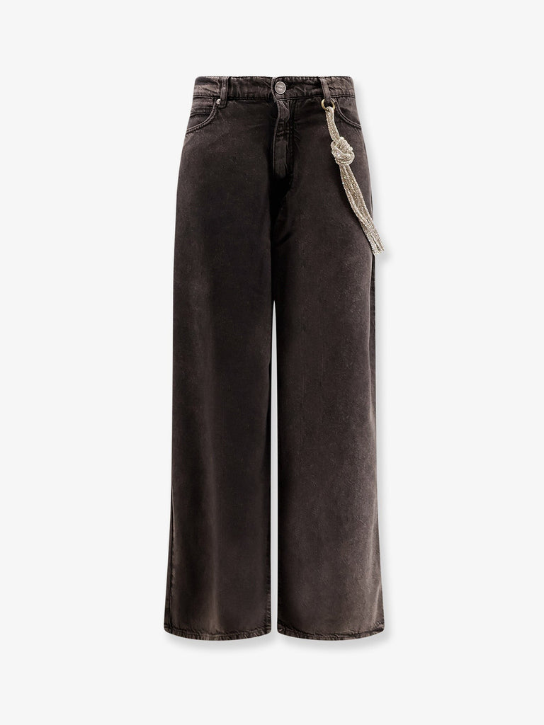 Lauryn bull denim jeans with removable jewel rope