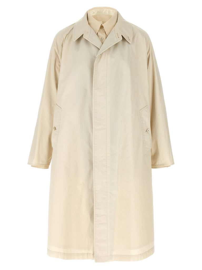 Layered trench coat