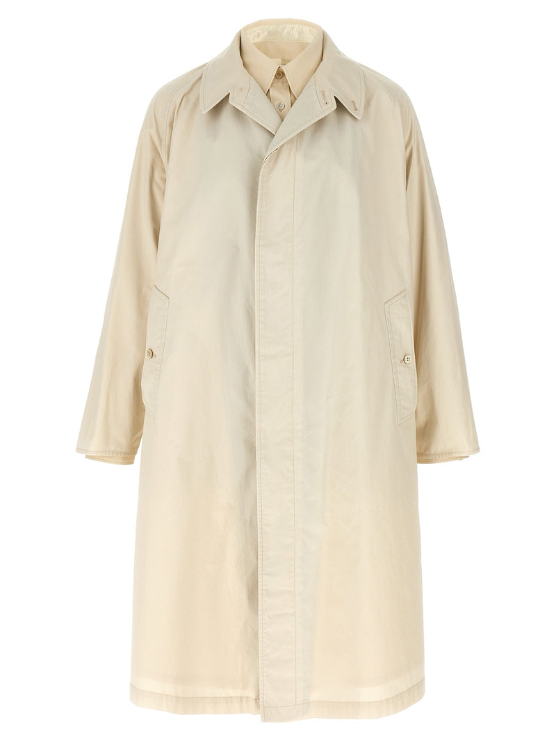Layered trench coat