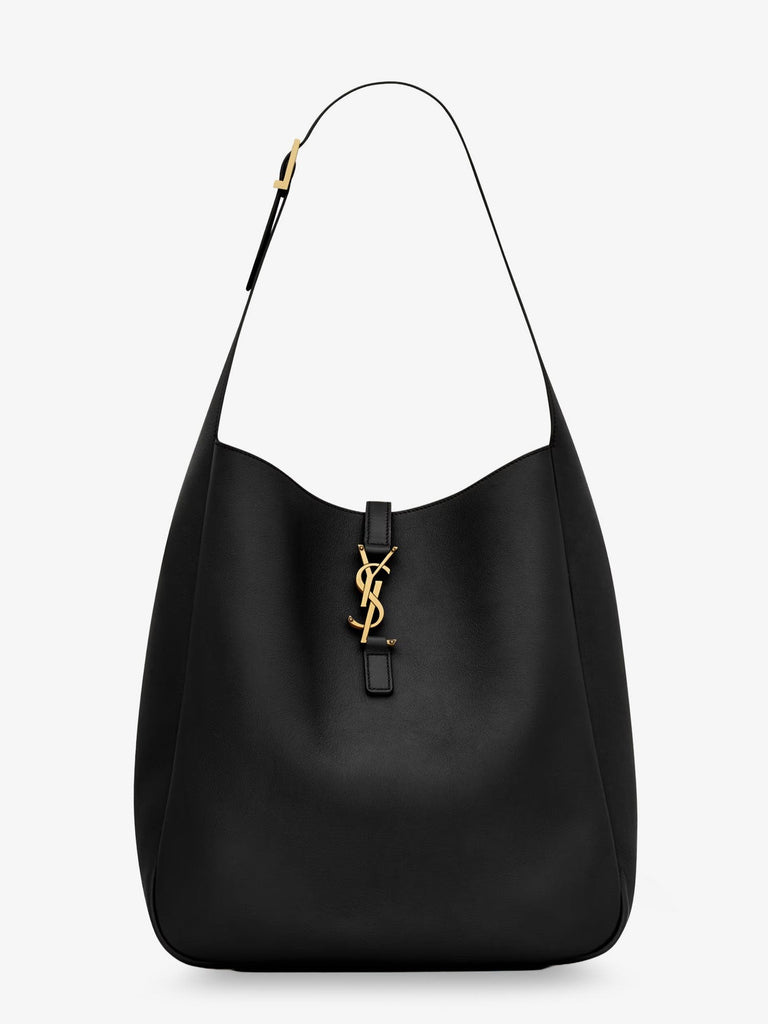 Le 5 à 7 hammered leather shoulder bag