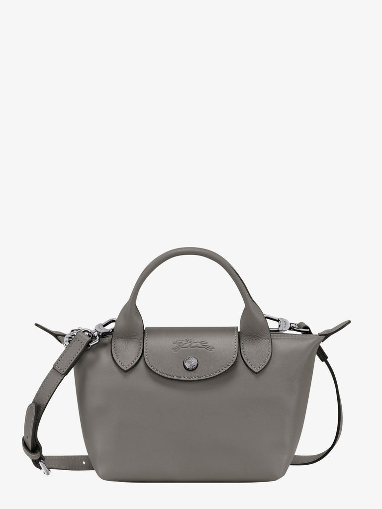 Le Pliage Xtra leather crossbody bag with engraved logo