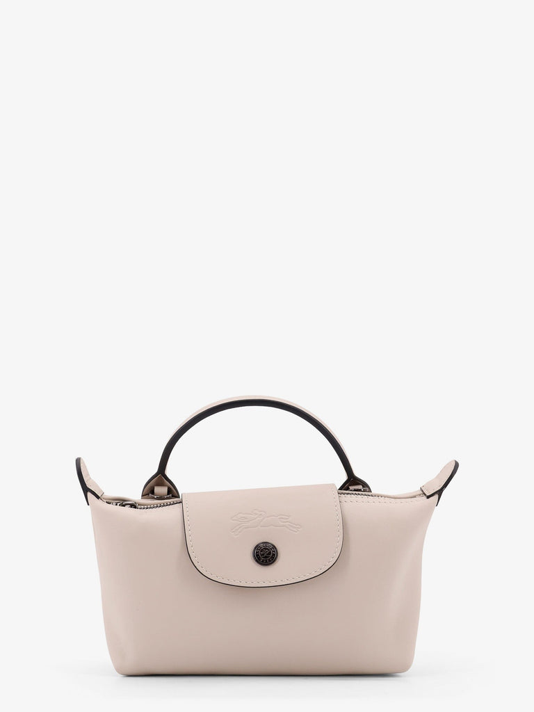 Le Pliage Xtra leather handbag with engraved logo