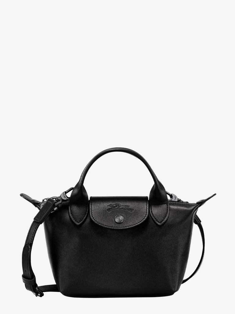 Le Pliage Xtra XS leather crossbody bag with engraved logo